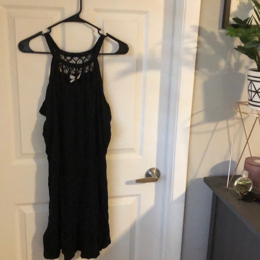 Black  crochet at top sundress